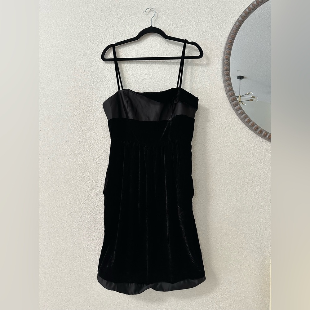 Armani Collezioni Black Velvet Dress Sz 12
